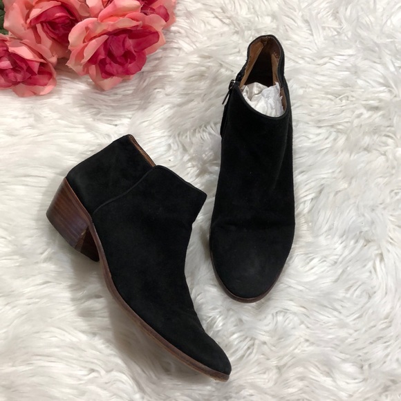 Sam Edelman Shoes - Sam Edelman Black Suede Petty Ankle Bootie Sz 9
